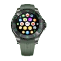 Zero® Regal AI Pro Smartwatch 1.19" AMOLED Screen | Bluetooth Calling, 107 Sports Modes, Health Monitoring | Stainless Steel Case with Stainless steel chain strap | Best Price Smartwatch for Men, Women, IOS & Android Users. 