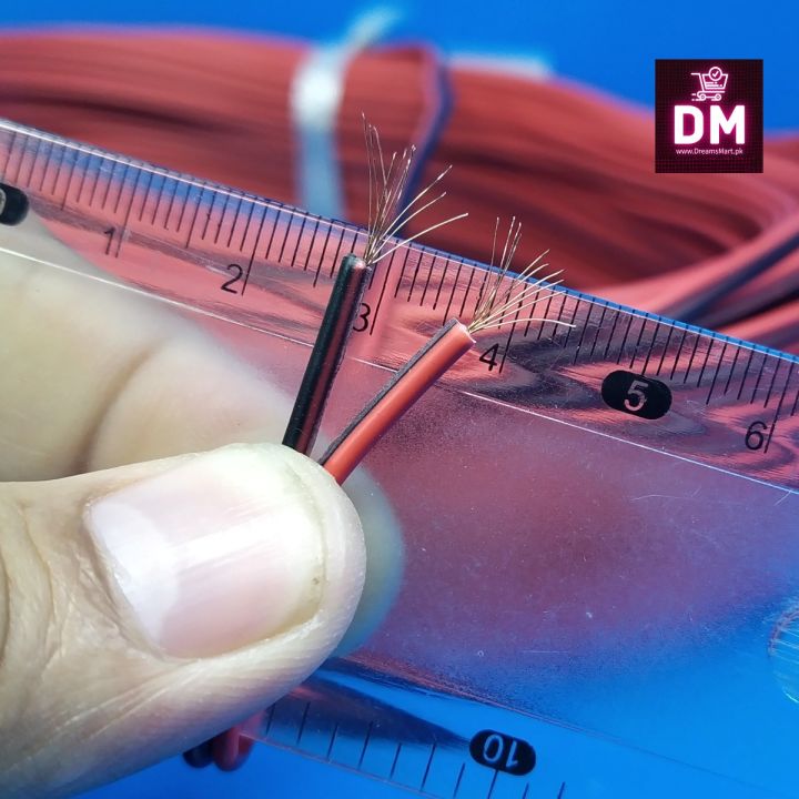 DreamsMart 50 Feet pair cable china copper extension wire jumper cable circuit board diy projects dc toy motor kid toys speaker