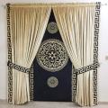 Velvet Laser Cut Motif Curtain Blinds Customized for Elegant Window Treatment. 