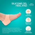 Silicone Gel Heel Pad Socks – Foot Care Pain Relief & Ankle Support Cushion (1 Pair). 