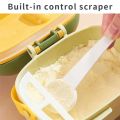 Baby Milk Powder Container with Spoon Double Sealing Formula Milk Storage Box Milk Powder Box Snacks Eye Container. 