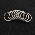 10pcs/lot 25mm 28mm 30mm New Connectors Pocket Carabiner Key Chain Split Key Ring Stainless Steel. 