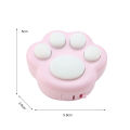 Mini Fidget Toy Lovely Portable Funny Cat Paw Push Fidget Game Keychain for Children. 
