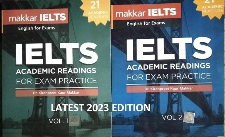 Makkar IELTS Academic Reading Tests Vol. 1 & Vol. 2 Set of 2 Books