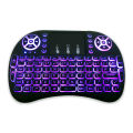 RGB Mini Wireless Keyboard  2.4GHz Air Touchpad Mouse, Compatible With Android TV Box, Smart TV, PC Black. 