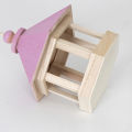 Wooden Hanging Bird Feeder Peanut Food Container Garden Outdoor Feeding Tool. 