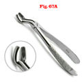Premium High Quality Stainless Steel Dental Tooth Extracting Forceps Dentist Tools For Upper Molars Wisdom Extraction Pliers Fig.67A. 