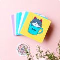 Set of 3 Cute Cat Acrylic  Tea Coaster, Water Coaster, Glass Coaster, Acrylic Caoster,. 