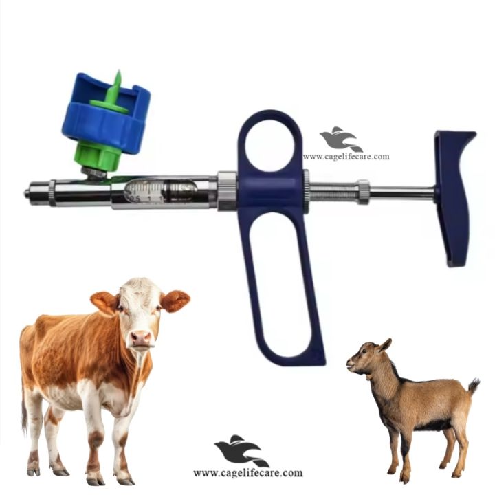 Automatic Adjustable Veterinary Syringe Vaccine Gun – Adjustable ...