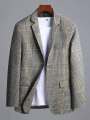 ELO - Fashion Men's Gingham Style Winter Coat For Men. 