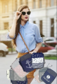 Printed Portable Mini Shoulder Bag For Girls and Women Mobile Phone Bag Hanging Neck Coin Purse Vertical Handbag New All-match Mini Small Crossbody Bag Ideal For Mobile And Power Bank High Quality Bag. 