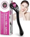 Derma Roller Professional Micro needling Roller for Face Beard Growth Hair Growth 0.5mm System Beauty Skin Therapy 0.5 Derma Roller With 540 Micro Needle Roller for Men and Women & Unisex. 