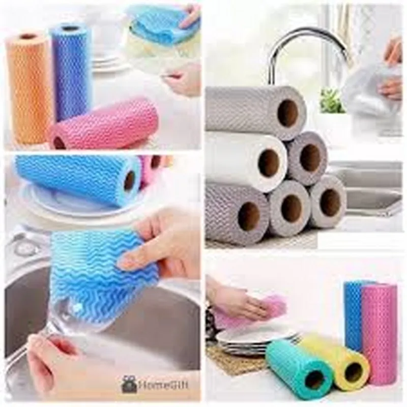 Disposable Cloth-like Dish Cleaning Towels Household Clean Tissue Paper  Tool, Reusable All-Purpose Cleaner Wipes Absorbent Handy Napkin Dishcloth  For