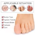 Soft and breathable big toe protector silicone toe sleeve with holes, suitable for corns and calluses blister toe separator. 