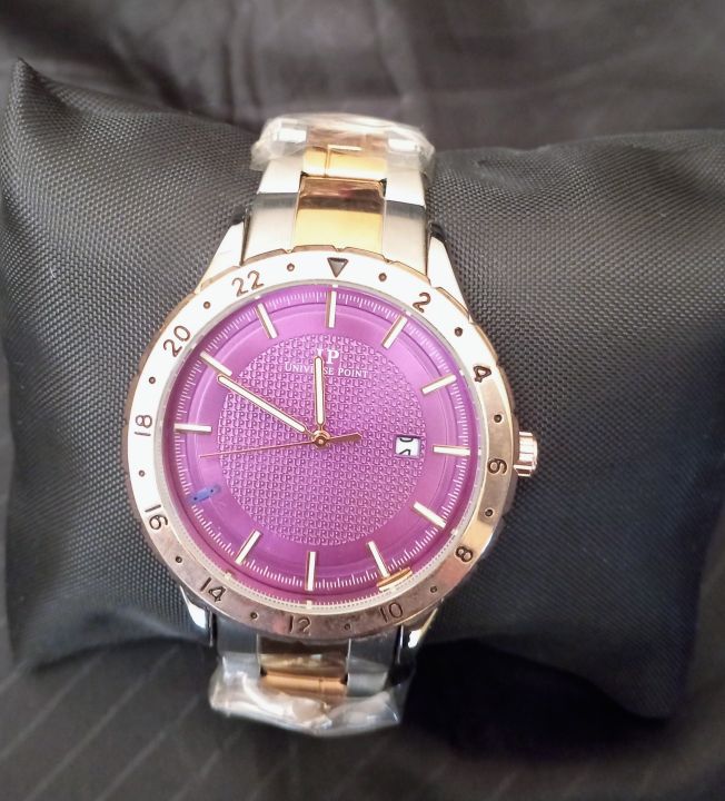 Universal Point Watch Universal Point Stainless Steel Tow Tone Wrist Watch | Daraz.pk
