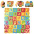 Large Interlocking ABC & 123 Foam Play Mat for Toddlers - Educational, Non-Toxic, Extra Thick Puzzle Tiles for Baby Floor. 