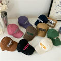 Fashion Baseball Cap Kids Cap Letter Embroidery Cap Adjustable Cap Hip Hop Hat. 