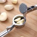 NEW garlic press Kitchen Tool Gadget Ginger Garlic Presses Nut Cracker crusher   Ginger Mincer Garlic Presser Curved Garlic Grinding Slicer for Kitchen/Garlic Mincer/Garlic Chopper/Lemon Juicer Hand Tool (Silver) (Garlic Press) Garlic Presses. 