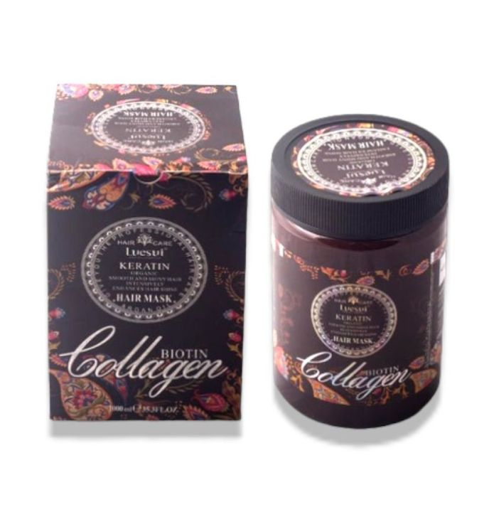Luesui Keratin Hair Mask Biotin Collagen 1000ML