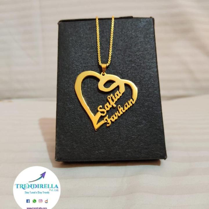Customized Premium Quality Name Necklace with Chain, Best for Gift