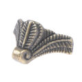 4 Antique Brass Jewelry Chest Wood Case Box Feet Leg Corner Protector Screws Sunlight Super Store. 