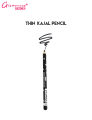 Glamorous Face Black Kajal Pencil Thin, Waterproof Kajal, Black Kajal Eyeliner Pencil Water-Resistant & Applies Smoothly & Evenly Sharpenable.. 