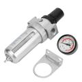 BSP 1/2" Air Compressor Moisture Water Trap Filter Regulator with Mount Connection. 