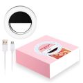 【ETOP】Mobile Phone Light Clip Selfie LED Auto Flash For Cell Phone Smartphone Round Portable Selfie Flashlight Makeup Mirror. 