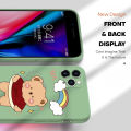 Hontinga for Redmi 9 Case Lovely Cartoon Bear Back Cover Square Original Liquid Silicone Cases Camera Protection Shockproof. 