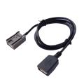 Car Aux USB Cable Adapter Female Port Extension Wire for Honda Civic Jazz CR-V Accord Stereo MP3 Interface Car Accessories. 
