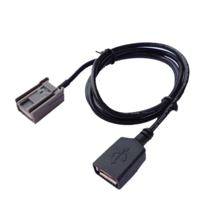 Car Aux USB Cable Adapter Female Port Extension Wire for Honda Civic Jazz CR-V Accord Stereo MP3 Interface Car Accessories