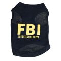【Sooledead】FBI Pet Dog Clothes Fashion T-shirt Soft Dogs Clothes Pet Clothing Summer Cotton Shirt Casual Coats For Pets. 