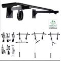 Pull up Side Pulley Bar Wall Mounting Chin up Bar Combo Solid Fitness Accessory for Home Gym Black with Bolts( SNK FITNESS). 