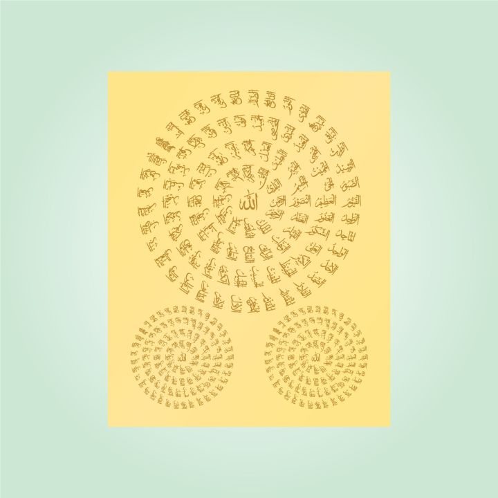 Resin Art Transparent Sticker in Gold (Pack of 2 sheets)