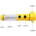 Four in one safety hammer for automotive fire protection, multifunctional sound and light alarm, flashlight, car mounted emergency escape window breaker. 