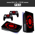 Suitable for Sony PS5 sticker optical drive ps4 game console full body sticker handle anti-slip sticker PS5 film. 