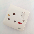 3 Pin Inspire Power Plug Socket Wall Socket Plate China Fitting Power Plug- 250 Volts / 15 Amp High Quality Used for AC. 