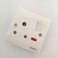 3 Pin Inspire Power Plug Socket Wall Socket Plate China Fitting Power Plug- 250 Volts / 15 Amp High Quality Used for AC. 