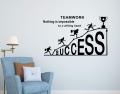 WallsArt TEAMWORK SUCCESS Vinyl Quotes Wall Sticker for Office, Motivational Quote Decal for Workspaces. 