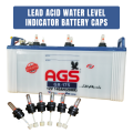 LEAD ACID BATTERY CAPS TO CHECK WATER LEVEL, Color Black. 