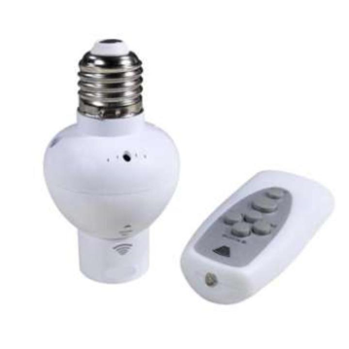 Led Remote Control Socket Remote Control Bulb Holder - Adjustable LED Socket with Wireless Remote ...