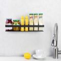Pack of 2 Metal Wall Mount kitchen Accessories Spice Herb Bottle Jar Storage Shelf Rack Organizer. 