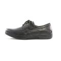 Leather medicated shoes shock absorber sole. 