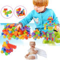 Mega Blocks Cute Panda - 90 Pcs Building Blocks Bucket Jar - Multicolor. 