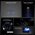 boAt Rockerz 335 Pro in-Ear Bluetooth Neckband with 60HRS Playtime, ASAP Charge, ENx Tech, Signature Sound, BT v5.2, Dual Pairing, IPX5, with Mic (Dark Blue). 