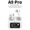 Airpods_Pro 5th Gen Digital Display Screen A9pro ANC+ENC Fifth Generation + Wisdom Screen ANC + Double Mark ENC + Ear Detection Light Sense Earbuds TWS Wireless Earbuds Bluetooth Earbuds. 