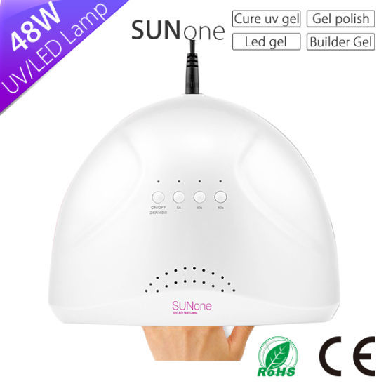 UV LED Nail Lamp, SUNUV Gel Nail Light for Nail Polish 48W UV Dryer with 3 Timers SUNone Portable Mini Quick Curing Nail Gel Polish Nail Dryer UV Led Lamp