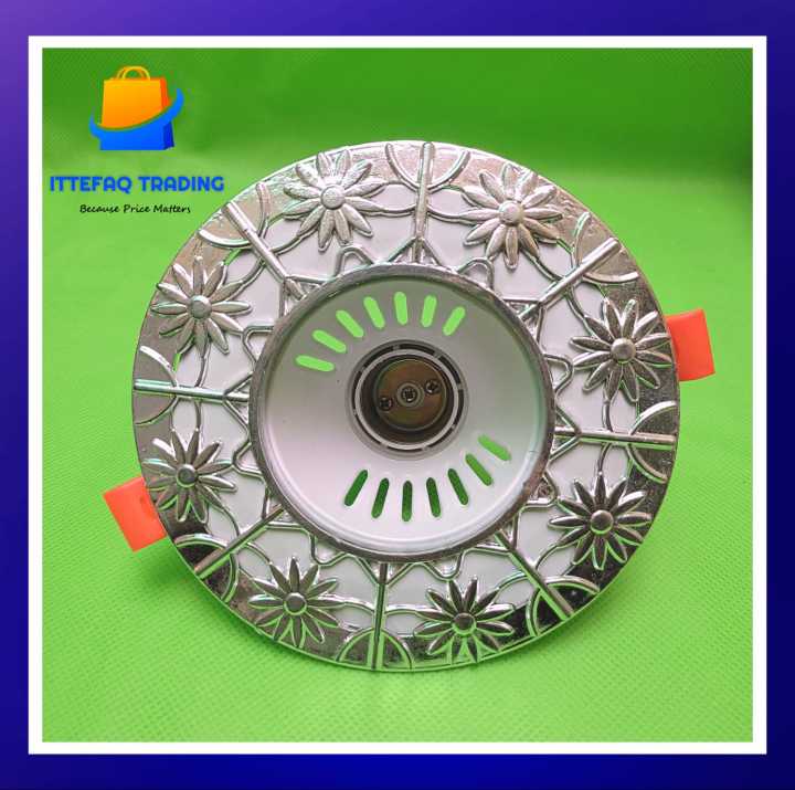 Ceiling Downlight Bulb Holder Screw type E27-3 Inch (White)