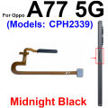 Fingerprint Sensor Flex Cable For OPPO A72 A74 A76 A77 A77S 4G 5G Touch Power Button Finger Print Sensor Flex Ribbon Parts. 