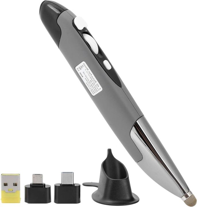 Optical Pen Computer Wireless Optical Pen Mouse, 2.4GHz USB Wireless Mouse Pen Adjustable ...
